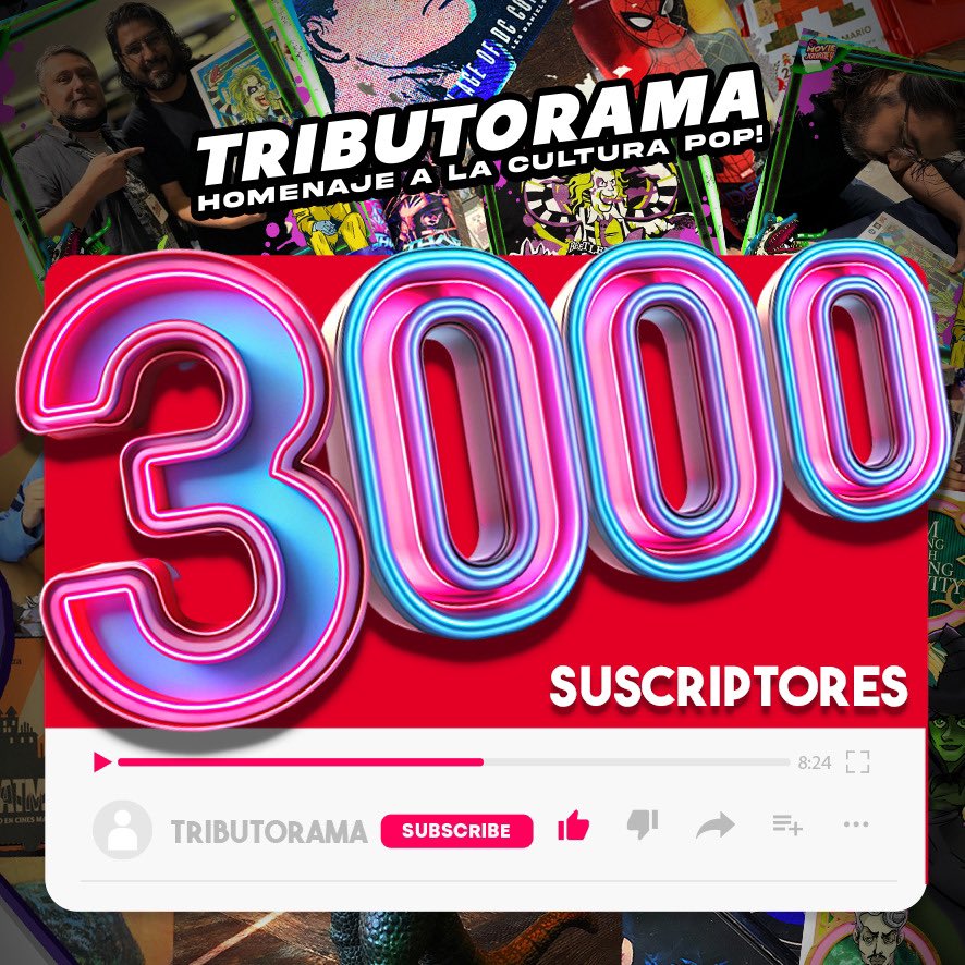 tributorama's tweet image. MUCHAS GRACIAS! Por acompañarnos dia a dia, sub a sub , like a like! comparte el contenido si esta gustando y recuerda que tenemos playlist con contenido variado para todos los gustos!