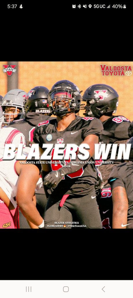 This team continues to improve every week. They put a complete game together today that was very impressive. On to the SEMIFINALS! Let's Go BLAZER NATION, show up next week &amp; support your #1 team!