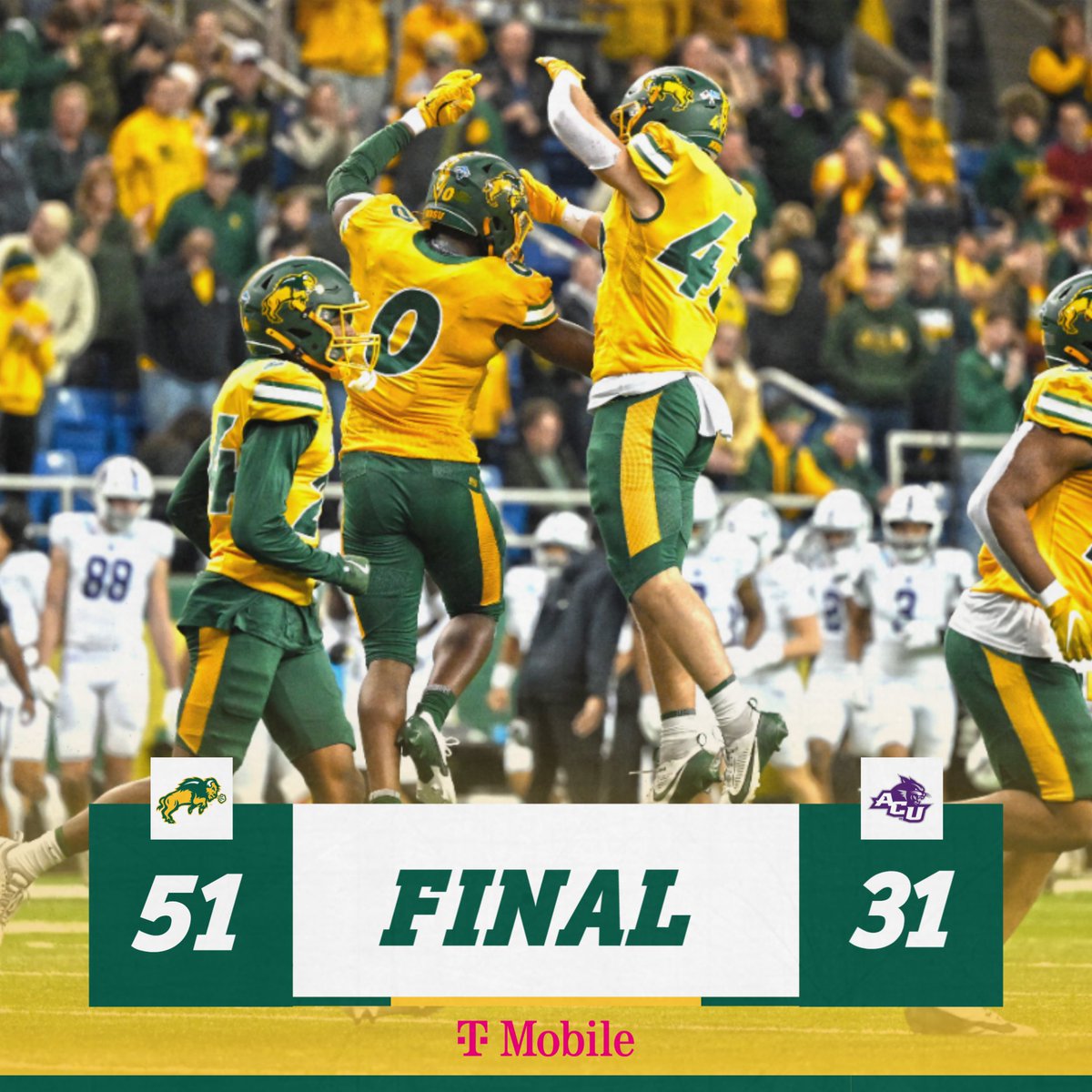 NDSUfootball's tweet photo. On to the quarterfinals. https://t.co/lowtpizQMC