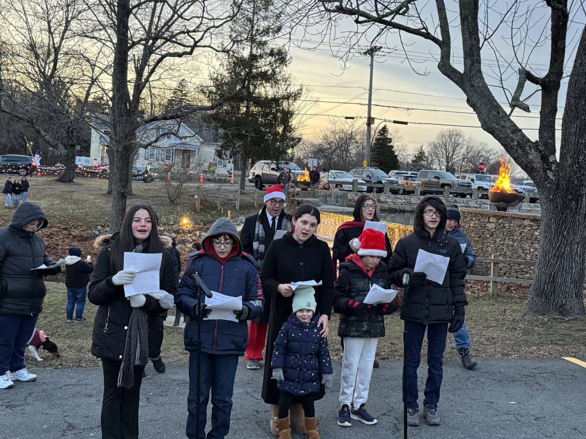 Our chorus did a great job entertaining the crowd at tonight’s Holiday in the Village!