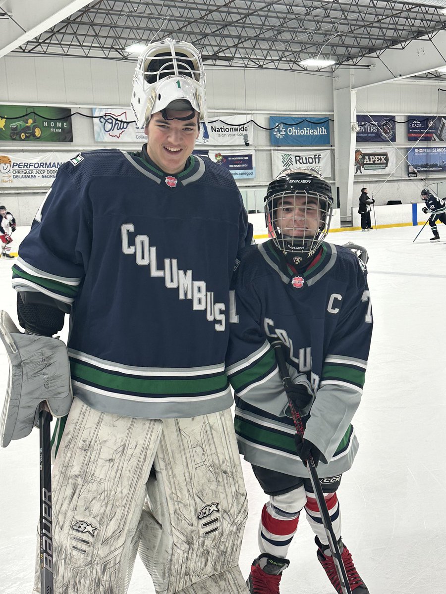 Huge thanks to <a href="/ColumbusMavsHky/">Columbus Mavericks</a> for an awesome scrimmage today against <a href="/SpecialHockeyOH/">CBJSpecialHockey</a> !!  We finally got to see the battle of the Cooks!  Thanks to this great group of young men and good luck the rest of your season!! <a href="/BlueJacketsNHL/">Columbus Blue Jackets</a> <a href="/CBJGivesBack/">CBJ Gives Back</a> <a href="/CCYHAHockey/">CCYHA</a>