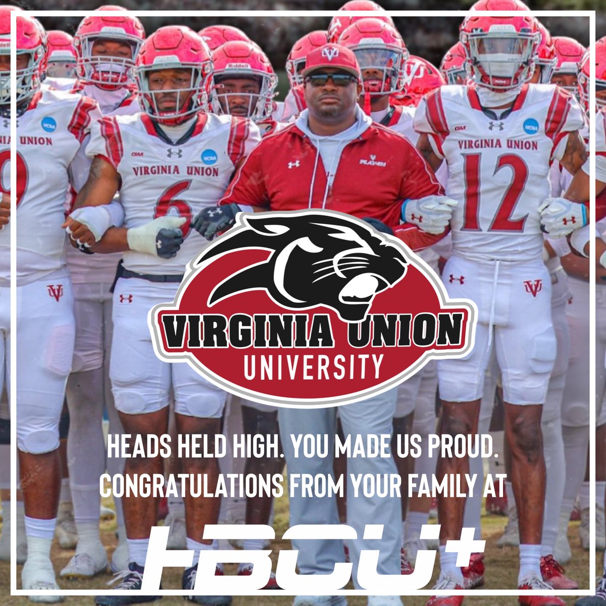 HBCU_Plus's tweet photo. Such an amazing effort by the @VUU_Football Panthers in the Division 2 playoffs! https://t.co/DElQKKB3IW