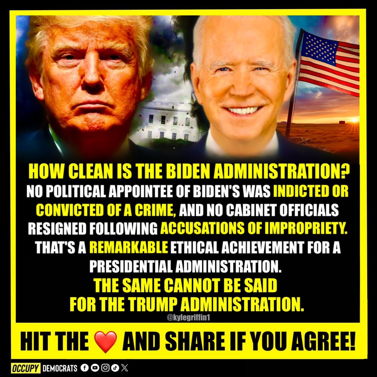 OccupyDemocrats's tweet photo. Take notes, Trump! Hit the ❤️ and retweet if you AGREE! 
Follow us 👉 @OccupyDemocrats @Poptivism_ ‼️#JoeBiden #Trump https://t.co/VqbkOEtuDq