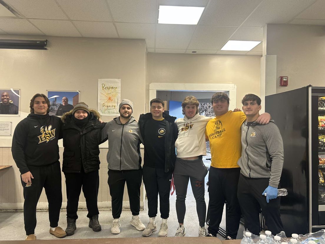 Proud of these young men for giving back to their community! #Service #ProudCoach #BWFBFamily