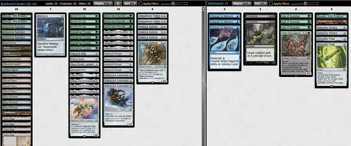 Top 8 the Modern Challenge with Hardened Scales. Modern is such a shit show rn. What happened to my favorite format? #robots #hardenedscales

R1: Zoo🤖📷🤖
R2: E-Tron 📷🤖🤖
R3: Boros E📷🤖🤖
R4: Boros E📷📷
R5: Boros E🤖📷🤖
R7: Boros E 🤖🤖
R7: Boros E 🤖📷📷

T8: Boros E 📷📷