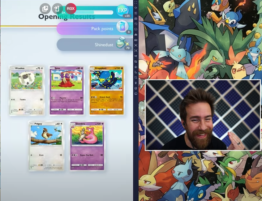 Rektien's tweet photo. @Jonsandman
I opened a mewtwo pack and got a pidgey at the same spot you did lol https://t.co/jETyA0TfZO