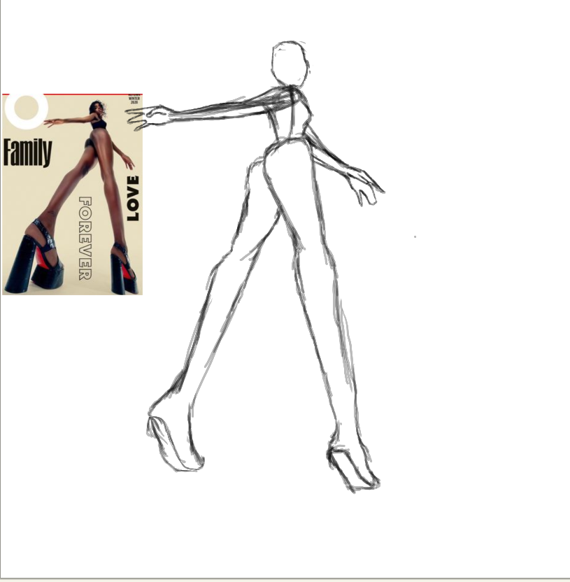 process of drawing my roblox oc 💅💅