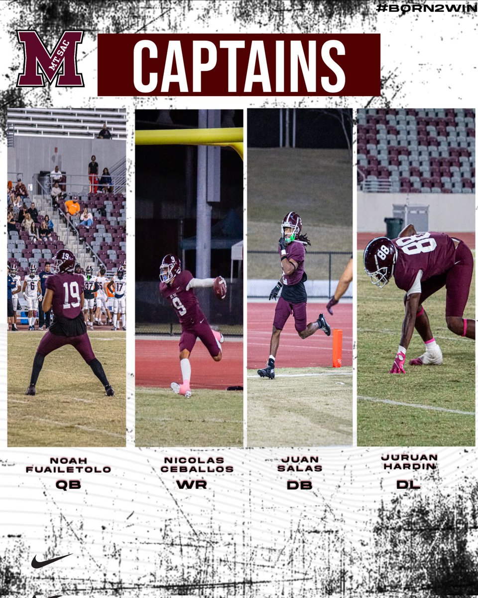 mtsacfootball's tweet photo. Your Captains for today's SoCal Championship Game!
#SACDAWGS4LIFE #BORN2WIN #AIE #GameDay #Captins #WhereTheBestAthletesCompete #ItsMoreThanAProgramItsABrotherhood https://t.co/3MkPeVYwxU