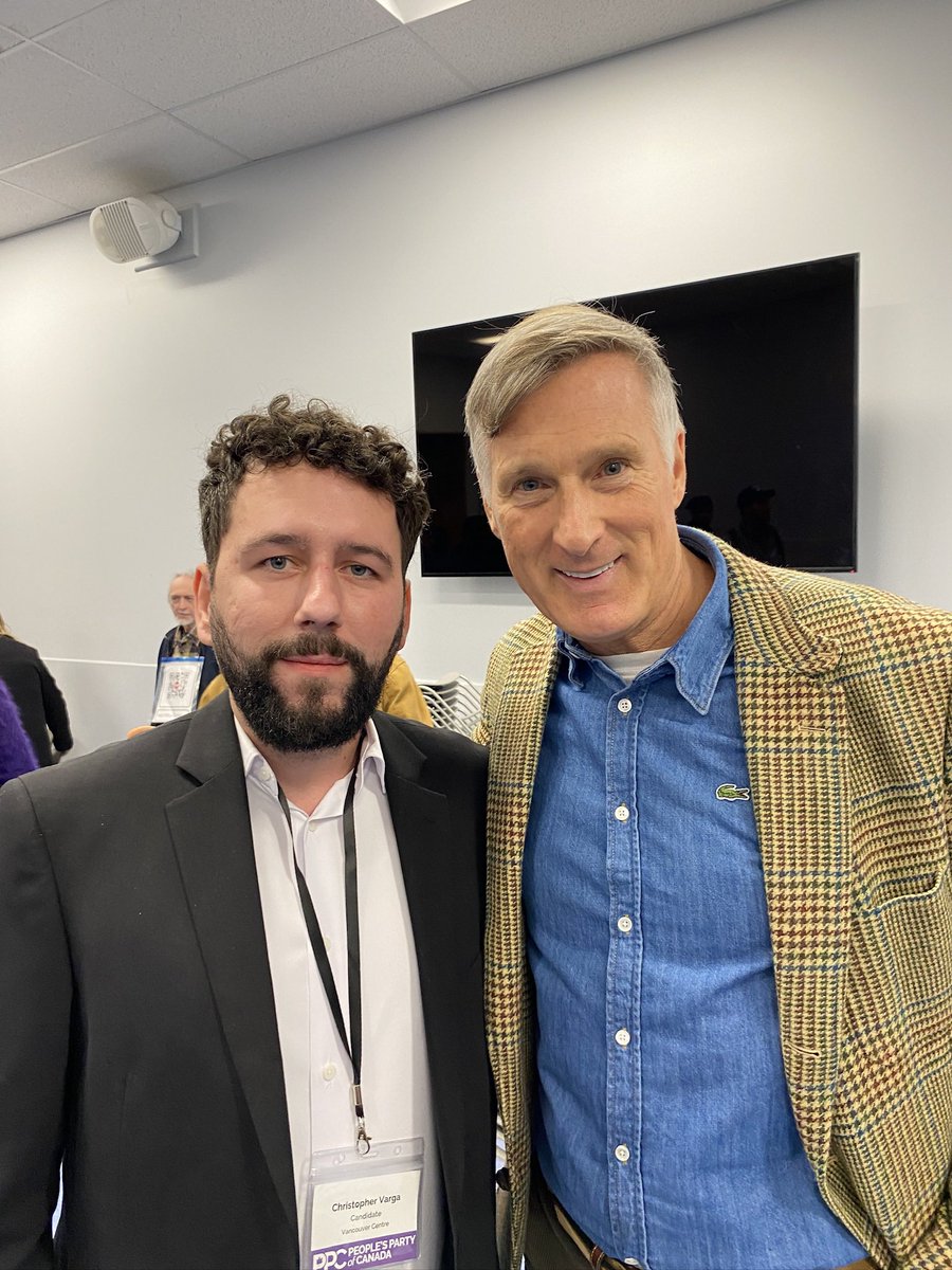 TheVargaView's tweet photo. Honored to stand with @MaximeBernier as we fight for a better future for Canada. Together, weโre pushing for real change! ๐จ๐ฆ #PPC #CanadaFirst #Leadership https://t.co/04mfONOSyj