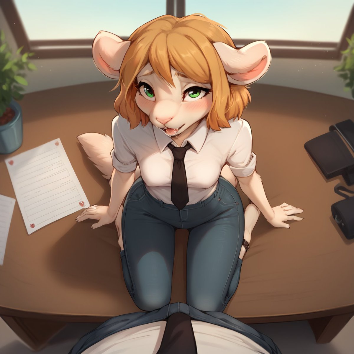 MouseMarce8703's tweet photo. Every serious Boss needs his cute secretary! 🗃️🗄️

#AI #AIart #AIイラスト #AiMouse #AInsfw #NSFW #nsfwAIart https://t.co/uMQ8HENLRD
