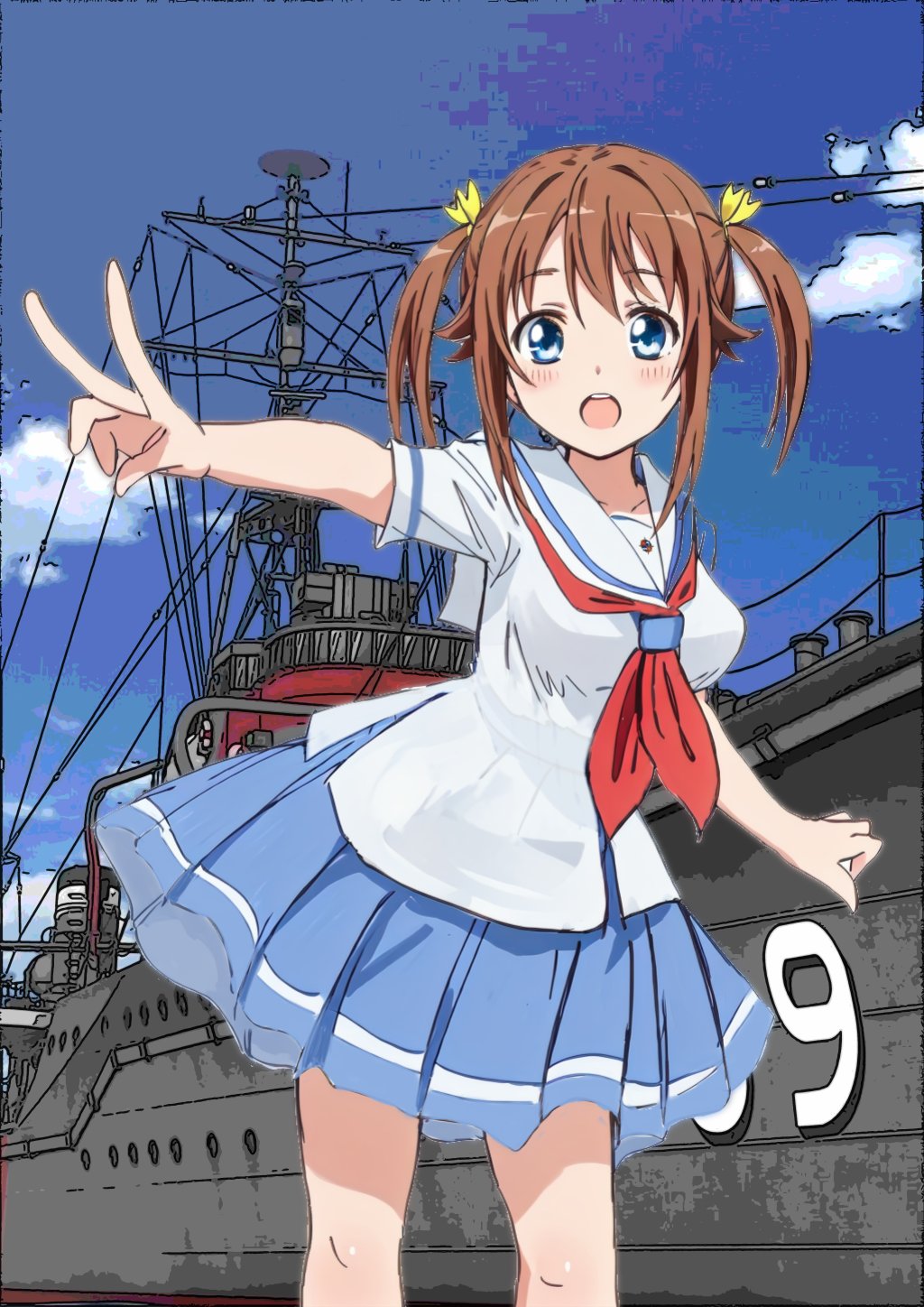 はいふり番宣告知ポスター ハイスクール・フリート 岬明乃 宗谷