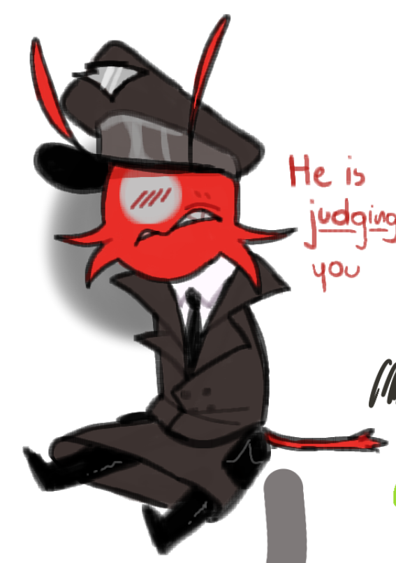 [Countryhumans : Flea and Gruff]
Some doodles from magma :> [the Sov with a swatter is drawn by HexiNexi]

#countryhumans #countryhumansUSSR #countryhumansthirdreich