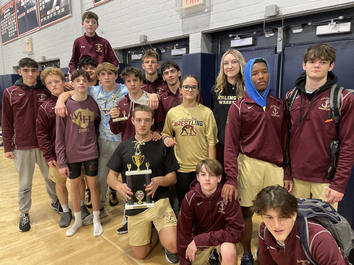 AHSWrestleTeam's tweet photo. 3-1 pool winners at the Greeley Duals. 2 last-match victories! Ari Guterman team MOW! 1st 2 varsity wins for Talan Rampolla and Matthew Hann! https://t.co/qtm0uaKVbL