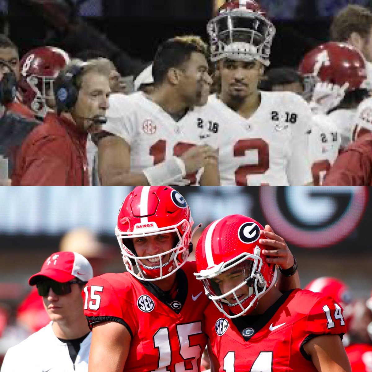 ZhakSafeek's tweet image. Kirby Smart is doing what Nick Saban did to him #UGAvsTEX #SECChampionship