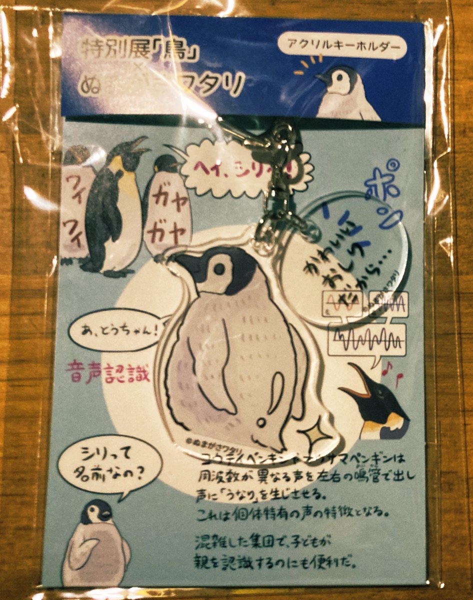 ぬまがさワタリ @numagasa さんのセリフつき、特別展『鳥』限定の