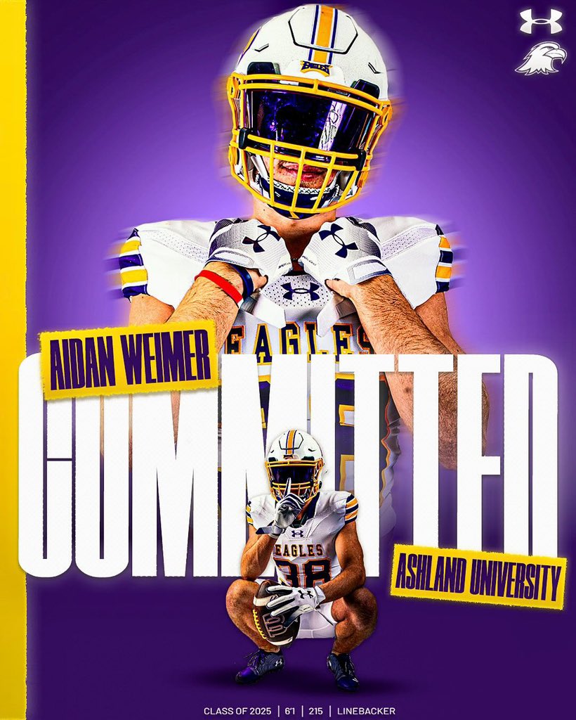 COMMITTED!!! I would like to thank all the coaches throughout my career who have made me the player and person I am today. Huge thanks to the Ashland Coaches for giving me the amazing opportunity to be apart of this Family!! 
Go Eagles!!!🦅 🦅