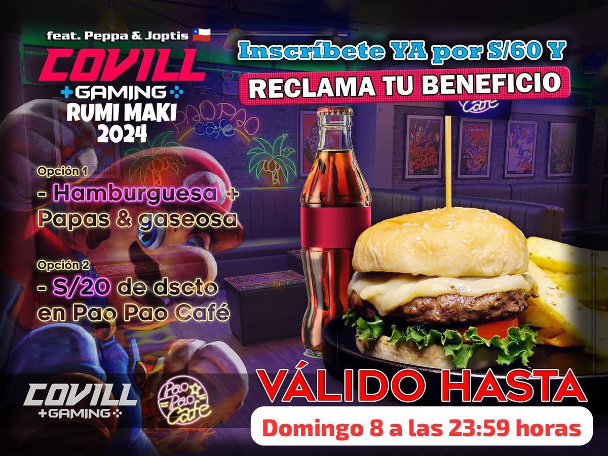 No lograste aprovechar el descuento? ☹️

Tranquilo, porque lo traemos de vuelta, pero solo hasta el domingo 8 a las 23:59. 😃

No lo dejes pasar esta vez, porque el lunes 9 inicia el pago de emergencia a 80 soles. 👀‼️

REGISTRO: start.gg/rumimaki