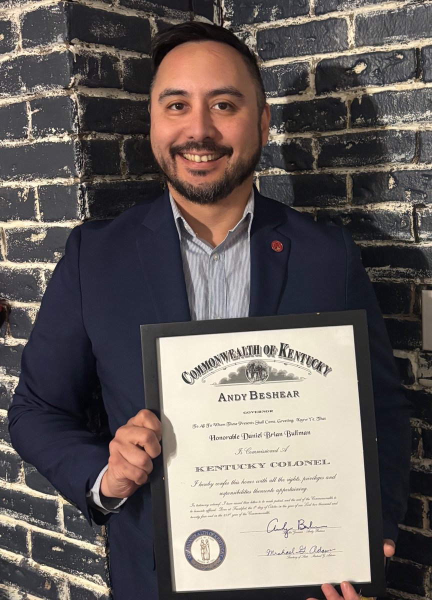 I am honored to be commissioned a #KentuckyColonel by Gov Andy Beshear. This reflects efforts to improve outcomes and quality of life for #formerlyincarcerated Kentuckians and families, some of the most vulnerable households in our commonwealth. 

#UofL #JustLeadership #FICGN