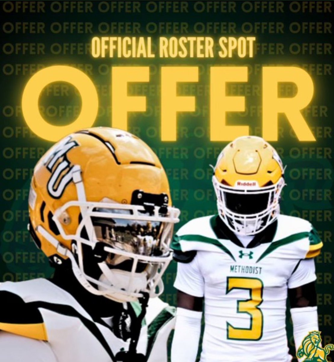 Blessed to receive an offer from <a href="/Methodist_FB/">Methodist University FB</a> !!
