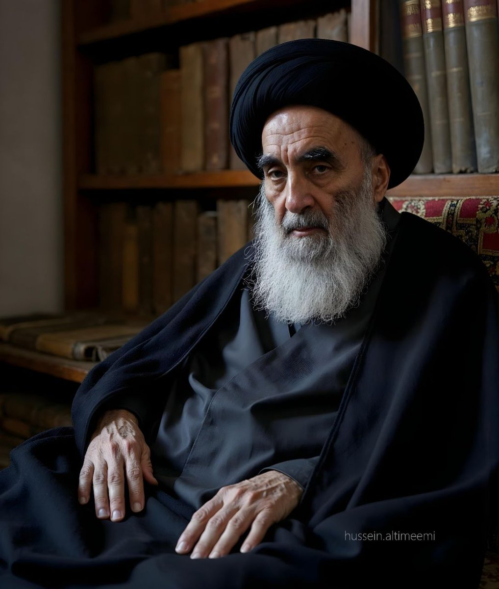 foolki_'s tweet photo. "أنا وأولادي لا نضع حجرًا علىٰ حجر في هذهِ الدُّنيا، وَسوف نعافها وَلا نملك فيها شيئًا".
- آية الله العُظمىٰ السيِّد عليِّ السِّيستانِي مُدّ ظلّه. https://t.co/NZ3qtdnLVx
