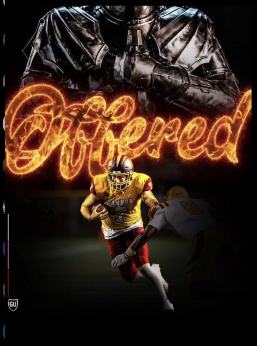 DomClifford56's tweet photo. Excited to announce that I have received an offer from @FootballGannon !  Thank you @CoachBStone_ ! https://t.co/jjBOuK60or