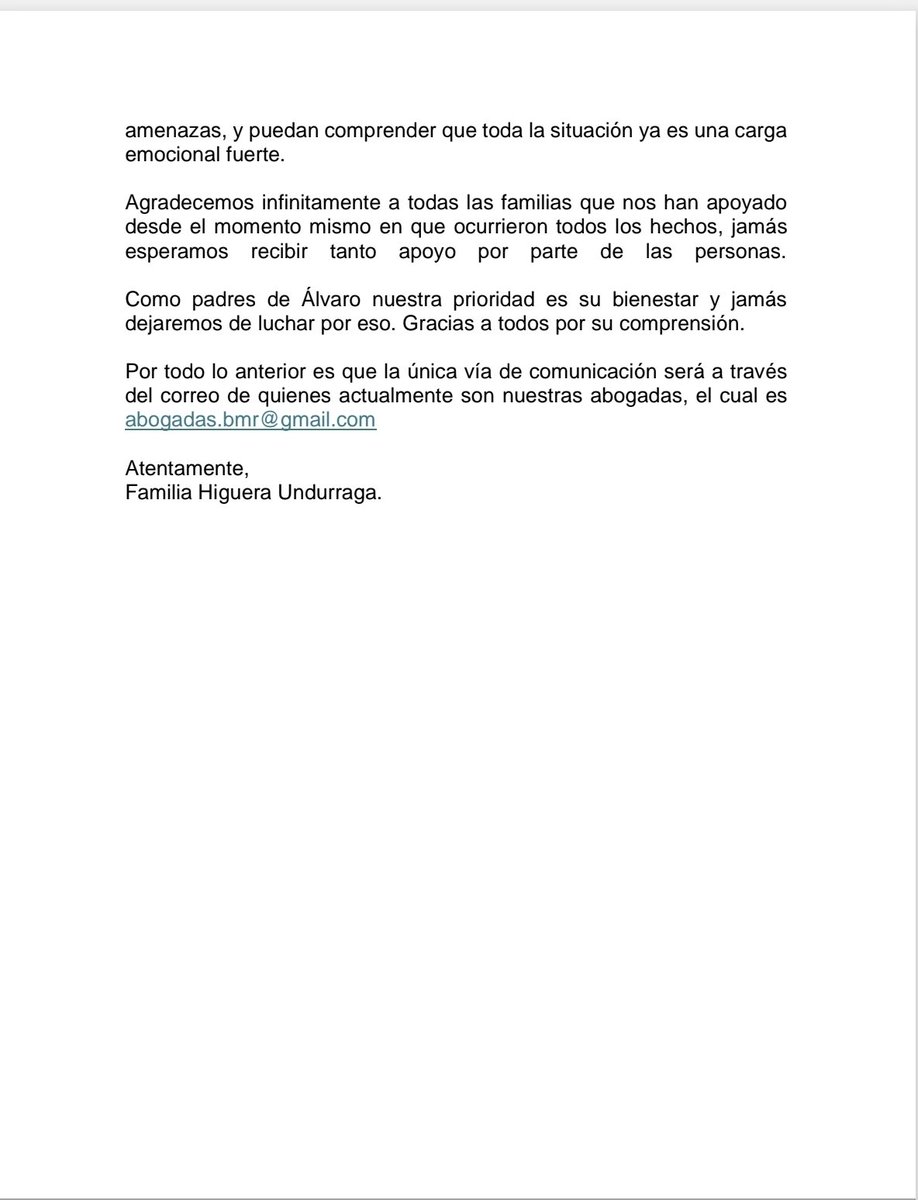 NotMarcelGranie's tweet photo. La familia del niño ha sacado un comunicado donde señala que a éste no se le han amputado partes del cuerpo (estaban diciendo que le amputaron un testículo) y dónde aclaran que la mamá EN NINGÚN MOMENTO resaltó la nacionalidad de los presuntos bullies. https://t.co/7oWVcndneb