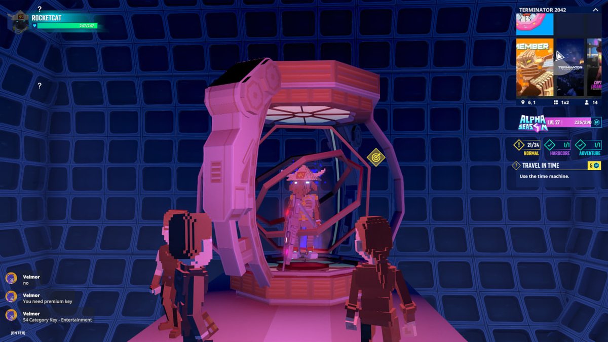 cat_tic_tac's tweet photo. Dodging Flying Drones in Terminator 2042 in @TheSandboxGame. The future is now, and it's intense! 🤖🚁 @skydance https://t.co/MuXGOxr0t5 #TheSandbox #AlphaSeason4 #AS4SocialChallenge https://t.co/3s0A17Dse9