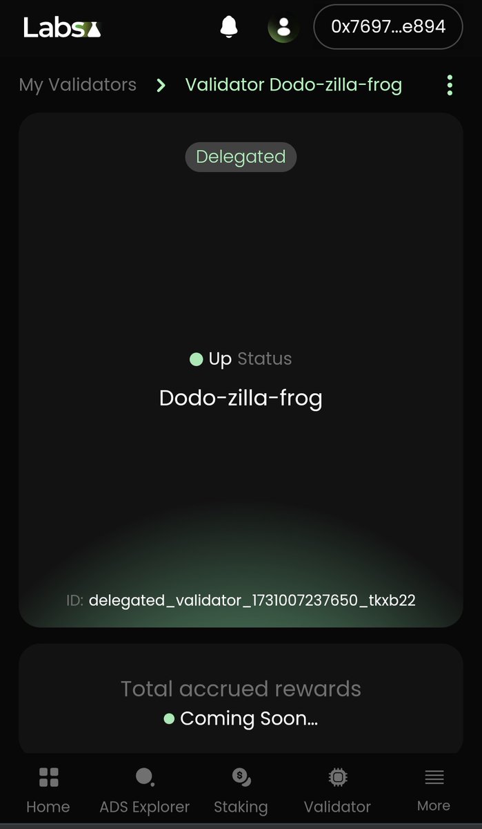 Month of November we distributed over $3k worth of $DAG to our warriorNFT holders.🔥
Diversified revenue streams from our 6xDTM's <a href="/DorTechnologies/">Dor</a>
Our 2x <a href="/GEODNET_/">GEODNET</a> miners.
2025 we will recieve rewards from our <a href="/AlkimiExchange/">Alkimi</a> validator and deligate 250k $DAG
#AmericasBlockchain