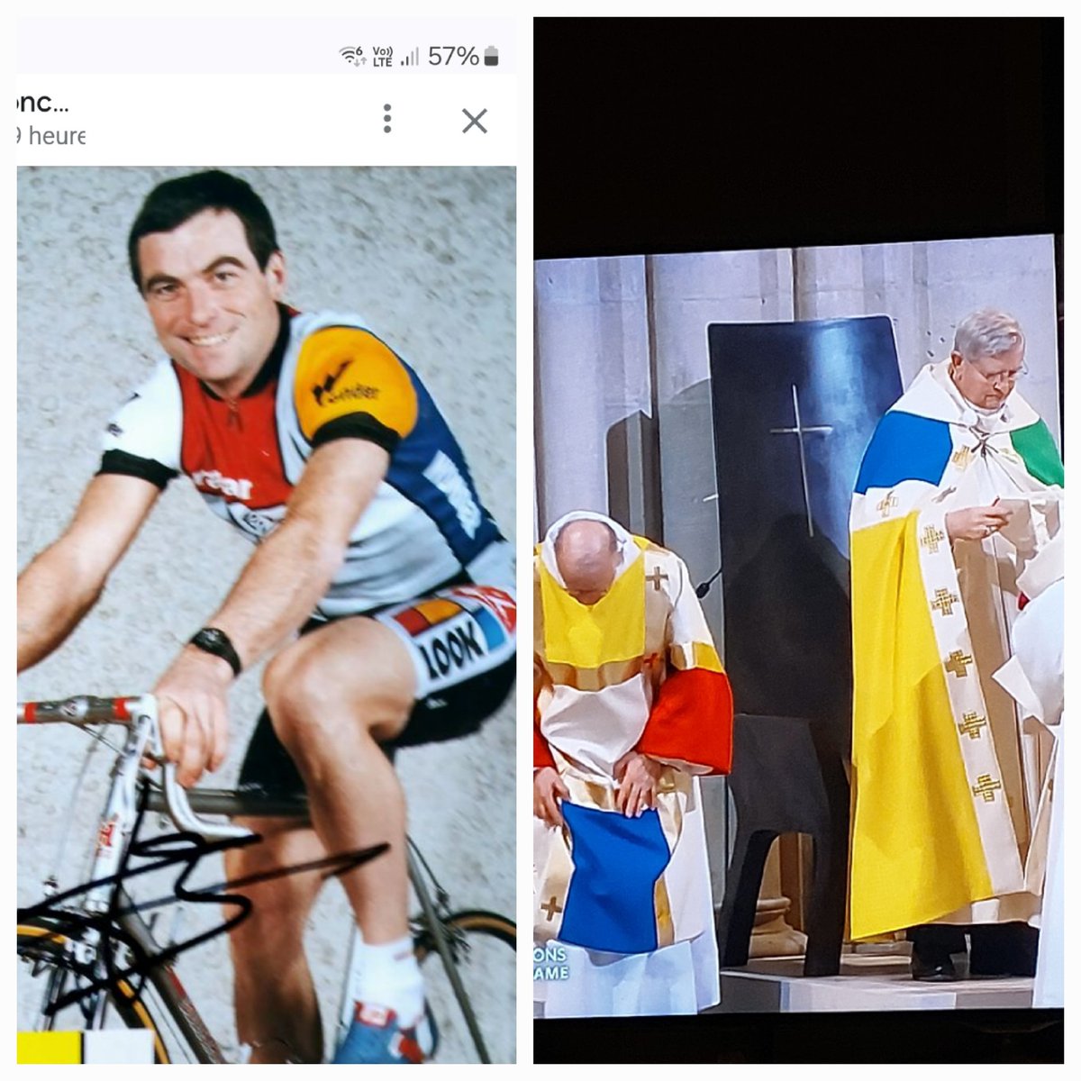 Delquigniesm's tweet photo. @eniotnatweet Notre Dame ressuscitée, vive le tour de France https://t.co/YDQct8wVqf