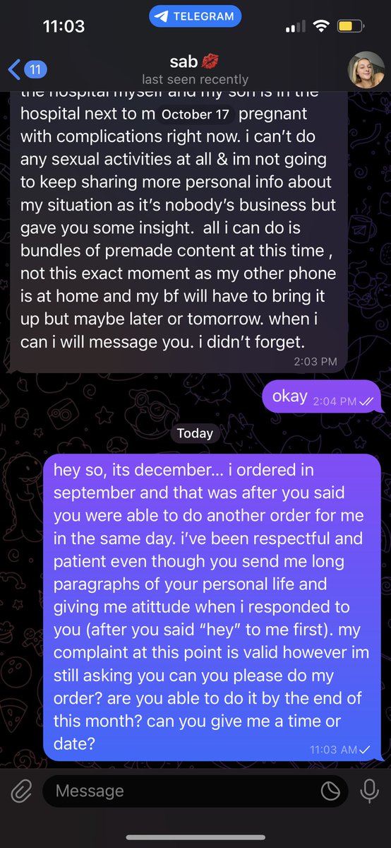 antwtstan's tweet photo. @babyxsab unfortunately she deleted the rest of the messages when all i really wanted was a conversation. oh well. this is why i rarely buy from sellers nowadays. https://t.co/7CGSA6FvC2