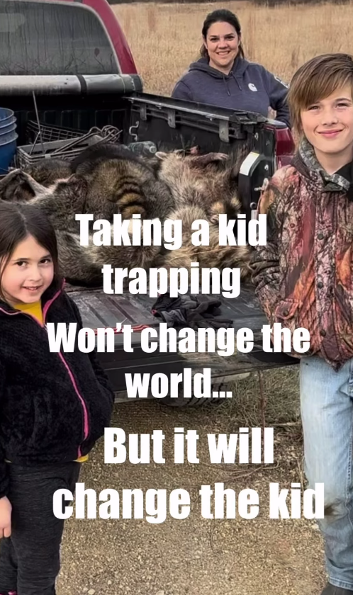 NHCART's tweet photo. This was posted on a trapper's public page.
What exactly does one think teaching a child to torture animals for fun changes them into?
#NHCART #BanTrapping #TeachCompassion #AnimalCruelty #TheConservationLie #Coexist https://t.co/aNsrg9U4Tk