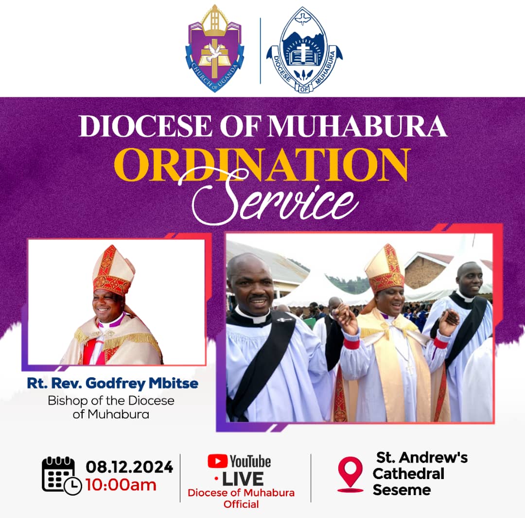 The day is tomorrow when Bishop <a href="/MbitseG/">Rt. Rev.Mbitse Godfrey</a> Will Ordain the two Reverand Deacons into Priesthood at St.Andrew's Cathedral Seseme.
The Service will also be live on <a href="/vomuhabura/">Voice Of Muhabura 88.9FM</a> 88.9 FM.