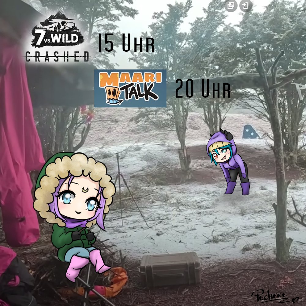 Morgen 08.12.2024 schauen wir wie gewohnt unsere zwei Folgen 7vsWild mit <a href="/Kiralein666/">Kira</a>  auf Twitch :3 Anschließend bin ich eingeladen beim lieben Twizzler und DerPhilzStift zum Maari Talk <3
