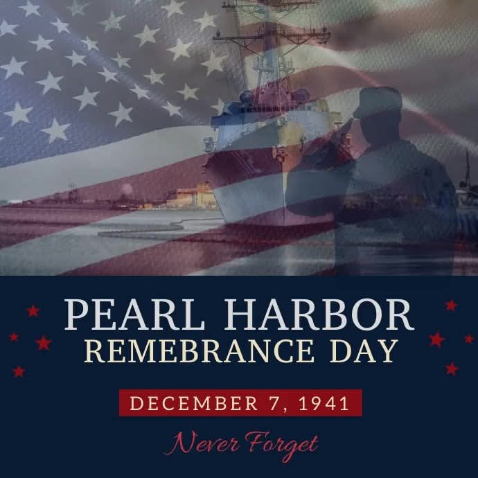 December 7, 1941 — 'A Date Which Will Live In Infamy' - President Franklin D. Roosevelt  #neverforgetthepast