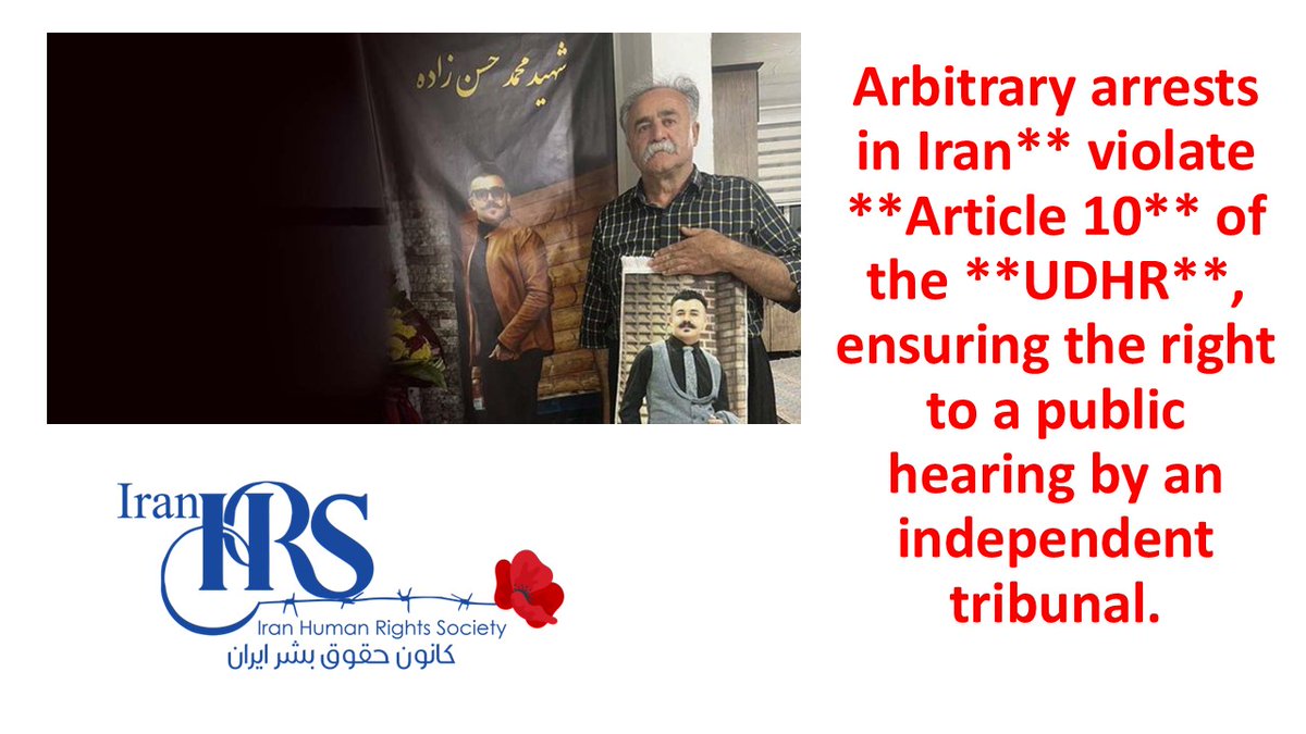 iranhrs_en's tweet photo. #Ahmad_HassanZadeh, father of late Mohammad HassanZadeh, sentenced to 3 months in #Boukan. This ruling comes while another case against him still ongoing. 57-year-old father was convicted of "propaganda against system" for calling a strike on anniversary of Mahsa Amini's murder. https://t.co/WobBwsHW8M