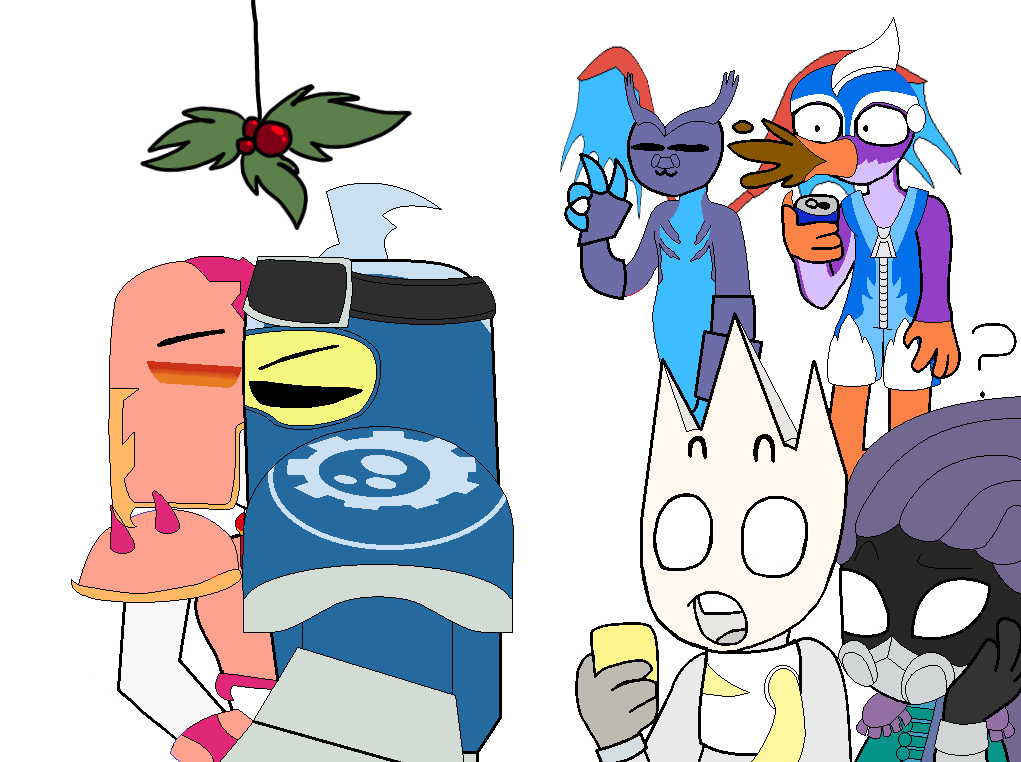 delaneywuzup700's tweet image. I made this back in March, but since it's time of year, I oughta post it right here right now #skylanders #coronet #highvolt #mistletoe #drawthesquad #skylanderssuperchargers #Christmas2024 #ocxcanon