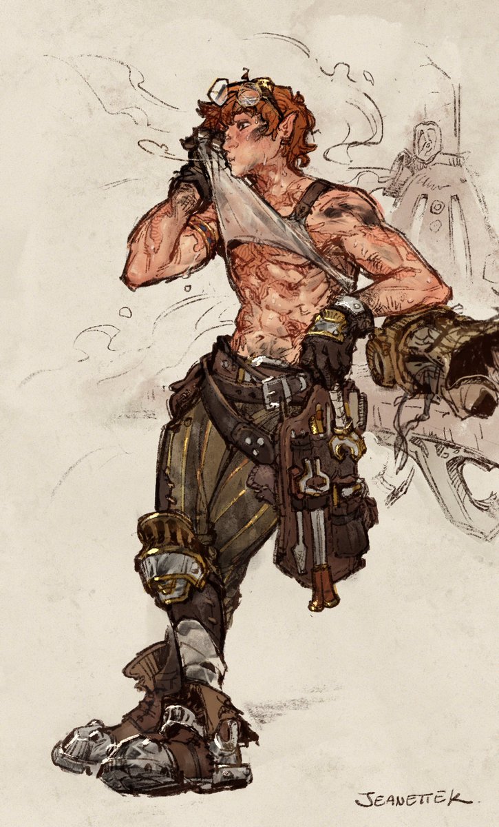 JCakins's tweet photo. Hot day in the shop 🔥⚙️💨
#DnD #artificer https://t.co/KwACnRKaKv