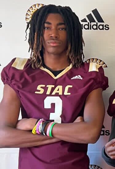 KadaneJ's tweet photo. After a great talk with @CoachBarrySTAC and staff, I’m blessed to receive my first offer from @STACSprintFB. @MountToday https://t.co/y9Daa6kzx5