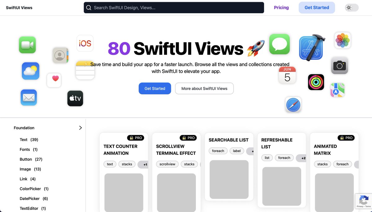AlbertMoral's tweet image. I&apos;ve almost finished my 6th app in 5 months, so it&apos;s time to revisit SwiftUIView.com. I purchased this domain 2 years ago for basic SwiftUI view templates but halted after the first iteration.

Now, I have a fresh domain and a clearer vision 👀