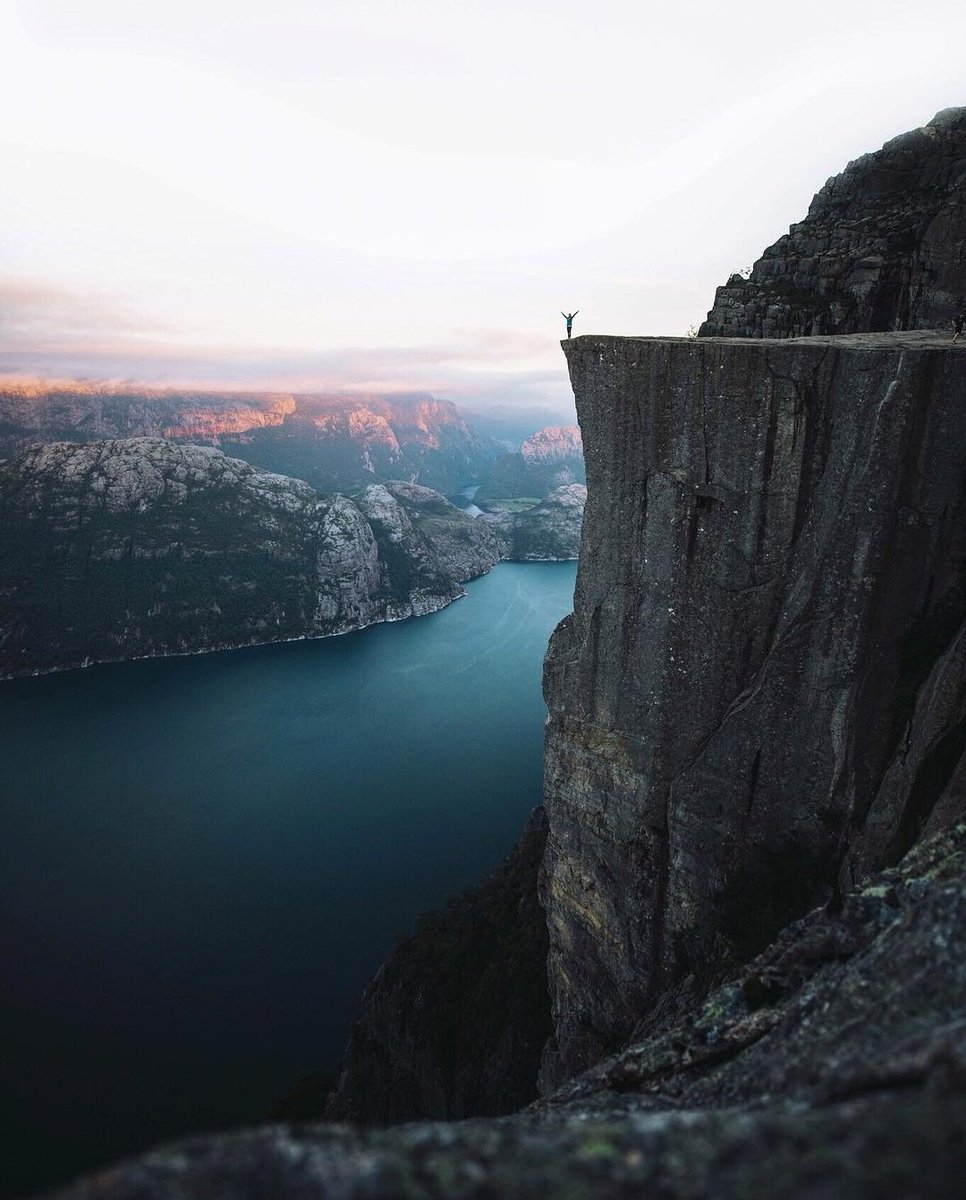 earthcurated's tweet photo. Preikestolen, Norway 🇳🇴 https://t.co/5wP7ov4i8W