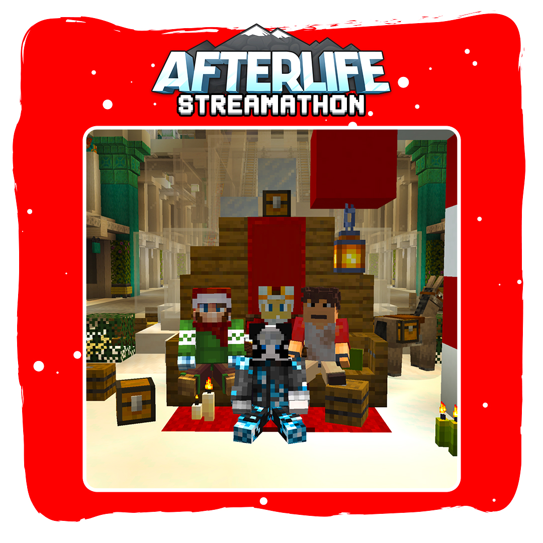 🎅 Santa’s visiting the #Minecraft AfterLife SMP Mall! Come grab your photo with the big guy <a href="/Blondskunk/">Blondskunk</a> himself. Don’t miss out on this festive fun! 📸

🎁 Don't forget to join our Discord: discord.gg/afterlifesmp
#MinecraftSMP #MinecraftServer
