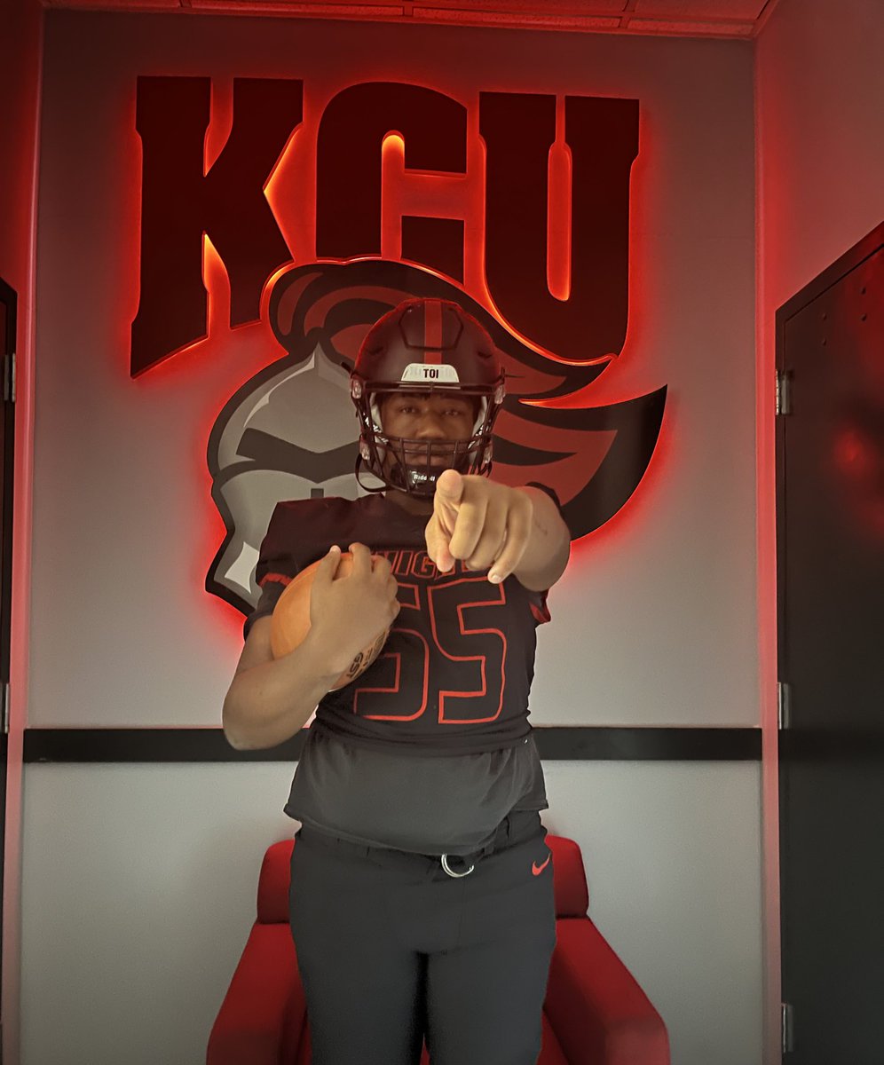 Thank you coaches at <a href="/GoKnightsFB/">KCU Football</a> and <a href="/coachaubry/">Coach Aubry</a> for the visit