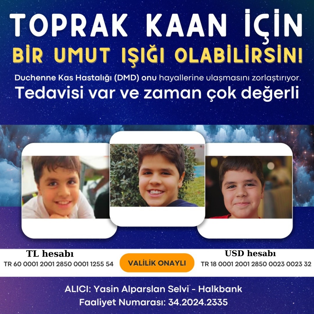 dmdTOPRAKKAAN's tweet photo. Toprak Kaan Dmd ölümcül kas hastalığıyla mücadele ediyor. Bağışlarınız onu bu hastalıktan kurtaracak. Tedavisi icin destek olur musunuz? https://t.co/NtQdC4fGEh