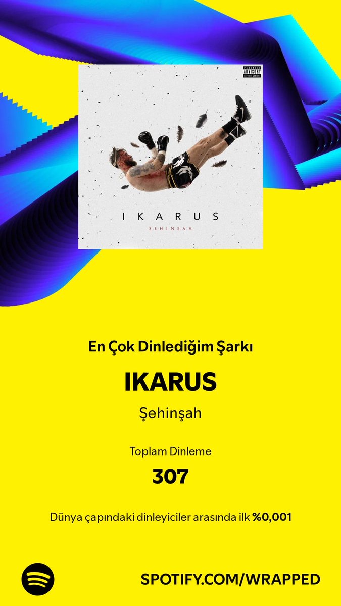 mmuullaass's tweet photo. En çok dinlediğim şarkıyı 2024 yılında 307 defa çaldım. Hemen dinle. #SpotifyWrapped  ⁦@sehinsahakahs⁩  güzel dinlemişim 😂 https://t.co/LT5MnM5StS https://t.co/dV8C45zFbB