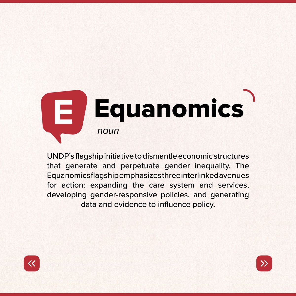 UNDPWACA's tweet photo. 🧵2/2

🔍 Explore some of the newly emerging terms like "Equanomics" a @UNDP initiative aimed at dismantling economic systems and structures that perpetuate gender inequality and power imbalances.

Join Us this Tuesday for the launch of the #GenderDictionary! 

Set a reminder here:

👉🏾https://t.co/9gOFG6Fr8X

#IAMSAHEL |  #16Days | #NoExcuse