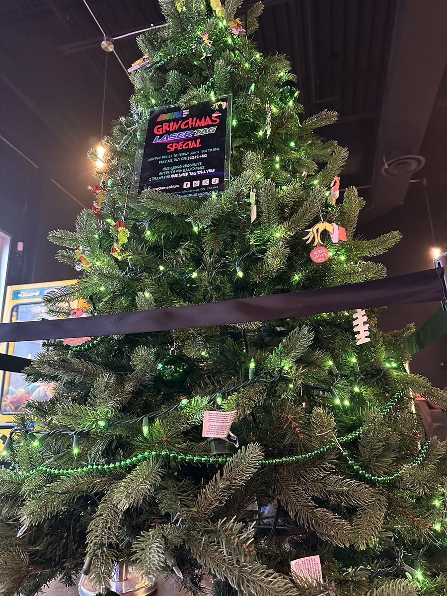 Don’t miss our GRINCHMAS Special from December 23rd until January 3rd from 1pm-8pm ! PLAY ALL DAY for $22.12 plus tax , get FREE Grinch chocolate and enter to WIN FREE laser tag for a YEAR! 

#LaserTag #LaserTagMississauga #LaserTagOakville #Christmas #ThingsToDo #FamilyFun