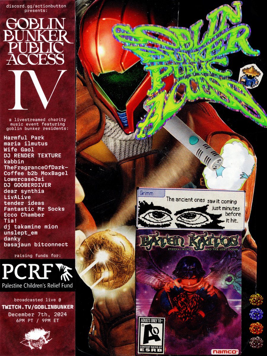 dicegameuchiha's tweet image. ⚠ＴＯＮＩＧＨＴ🚭🚭🚭🚭🚭
discord dot gg slash actionbutton presents:
𝐆𝐎𝐁𝐋𝐈𝐍 𝐁𝐔𝐍𝐊𝐄𝐑 𝐏𝐔𝐁𝐋𝐈𝐂 𝐀𝐂𝐂𝐄𝐒𝐒 𝟒
🔴LIVE @ twitch dot tv slash goblinbunker
6PM PT / 9PM ET