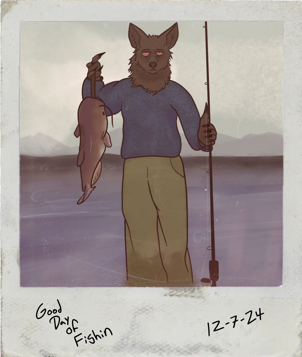 Gone Fishin’
#furry #furryartwork