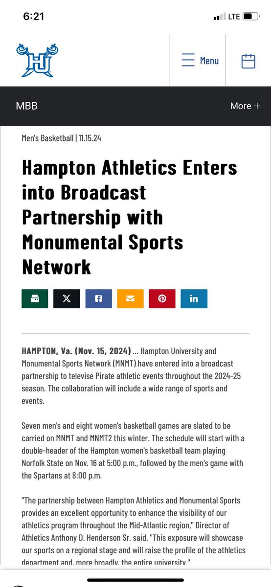 beartailgate's tweet photo. @quarterphiback @SportVoiceJW You guys can make more $ per season being in the caa &amp; negotiating your own local media rights like Hampton is.   can’t do that in the meac.  Morgan state was generating $400k a yr until the meac stopped them to do a conference deal with flosports and ESPN https://t.co/u7NEFAVAac
