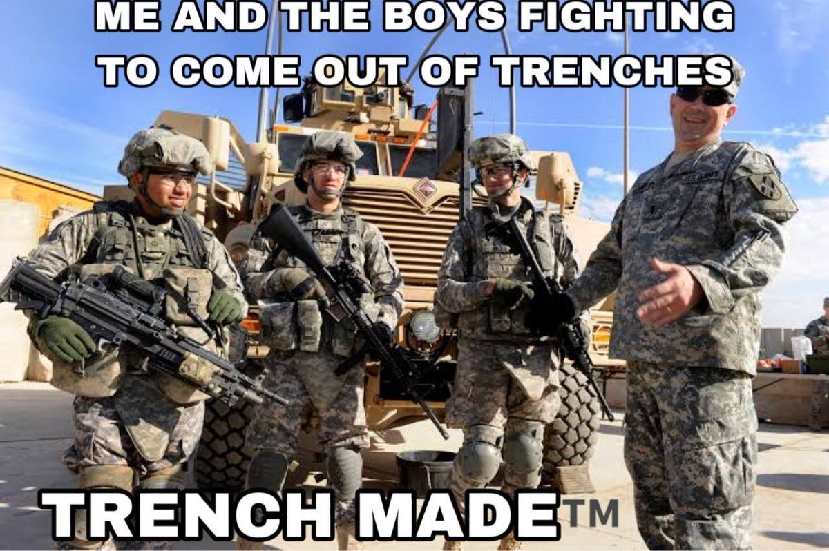 TrenchMadeSol's tweet photo. How's everyone feeling in the trenches today?

™️ https://t.co/5MbbN47qEW